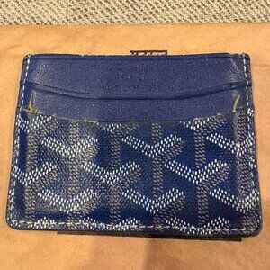 Goyard much loved card wallet Blue